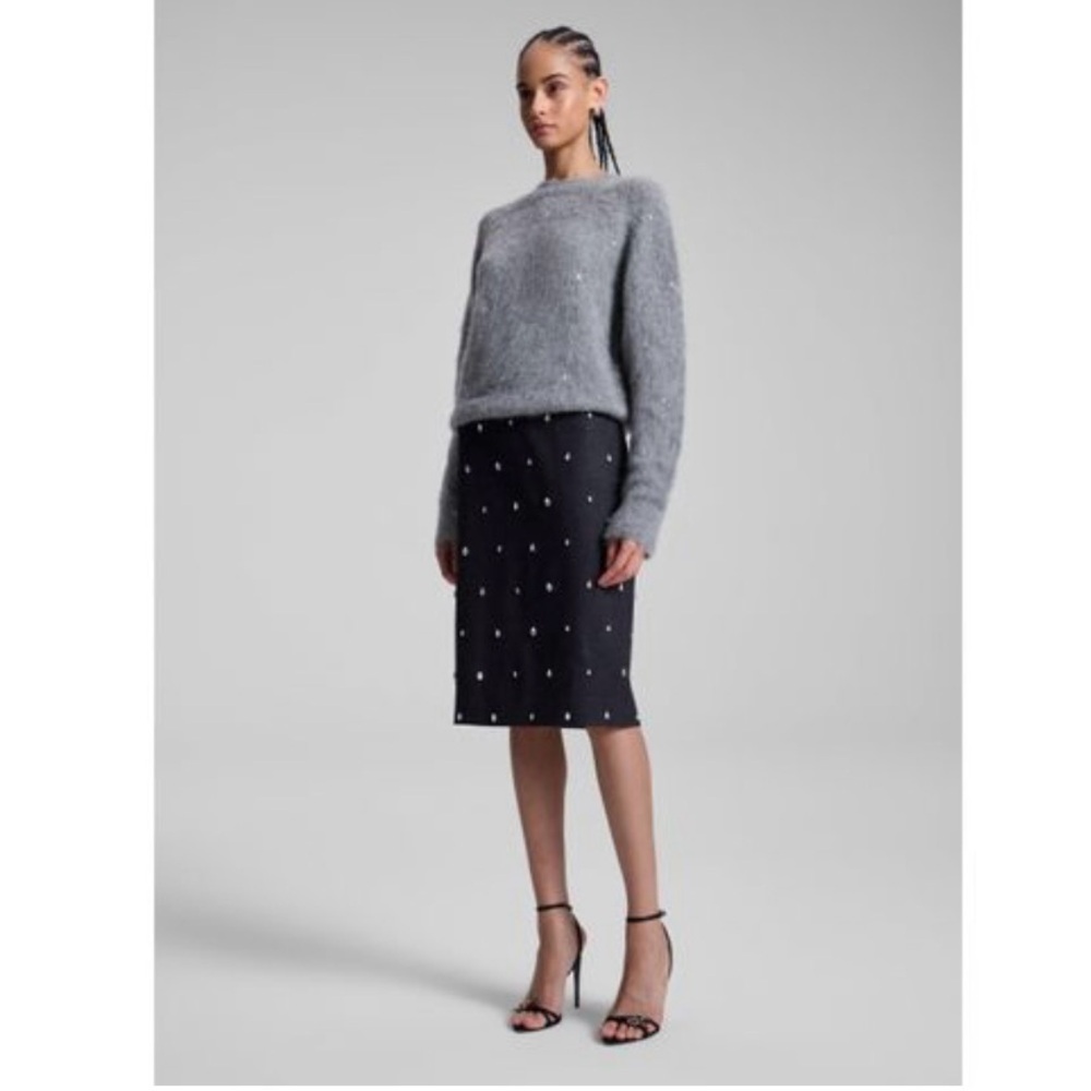 A.L.C. Opal Embellished Wool Pencil Skirt - Picture 4 of 6